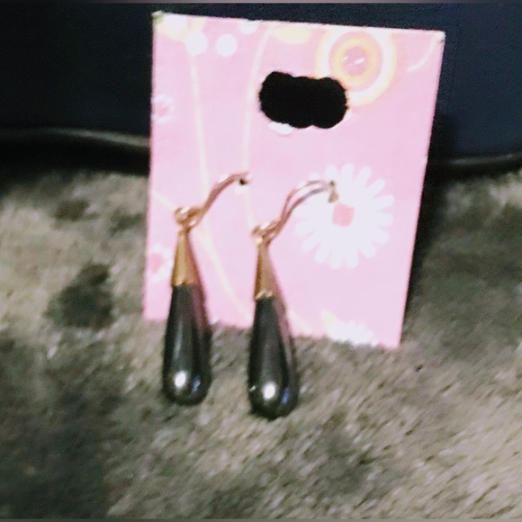 Dark blue Danbaoly purse with 18kt gold plated necklace and Hematite earrings - Picture 5 of 10